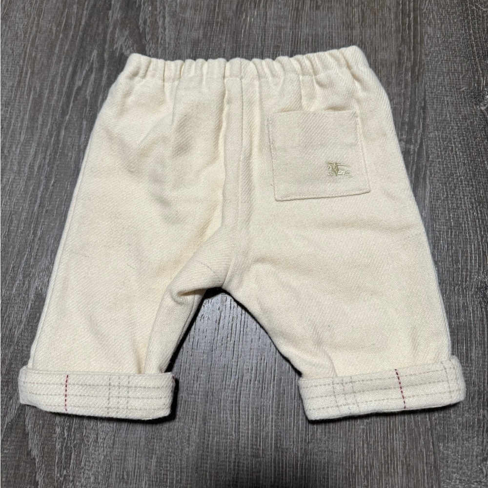 BURBERRY***Ivory Wool Baby Pants***1 Mo. $329 - Picture 2 of 4